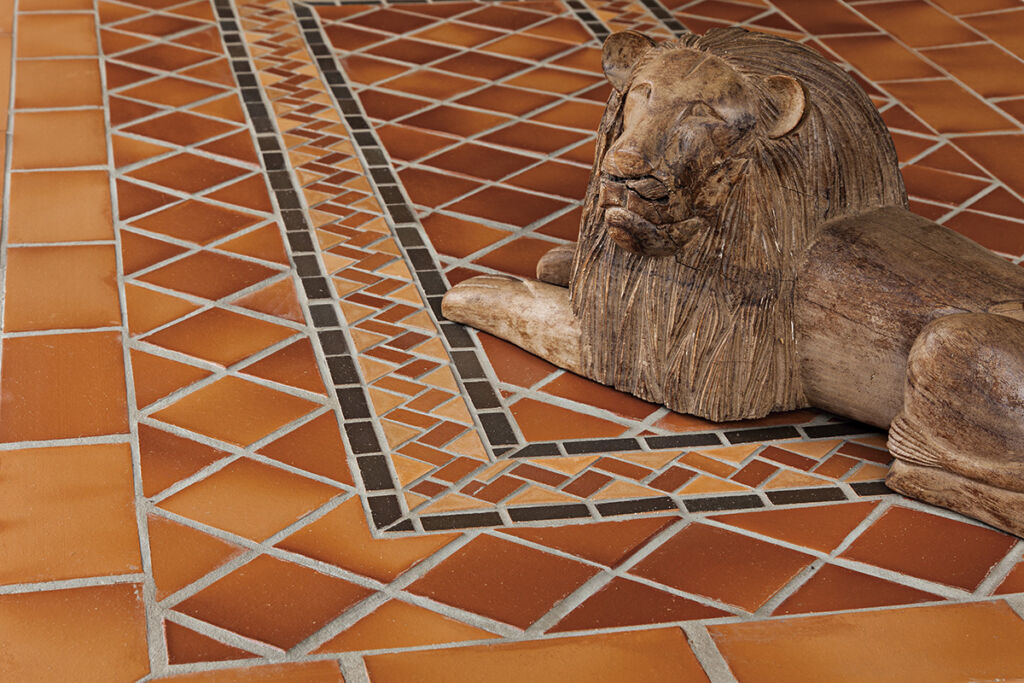 Piso rústico mesclado
Faixa Telada